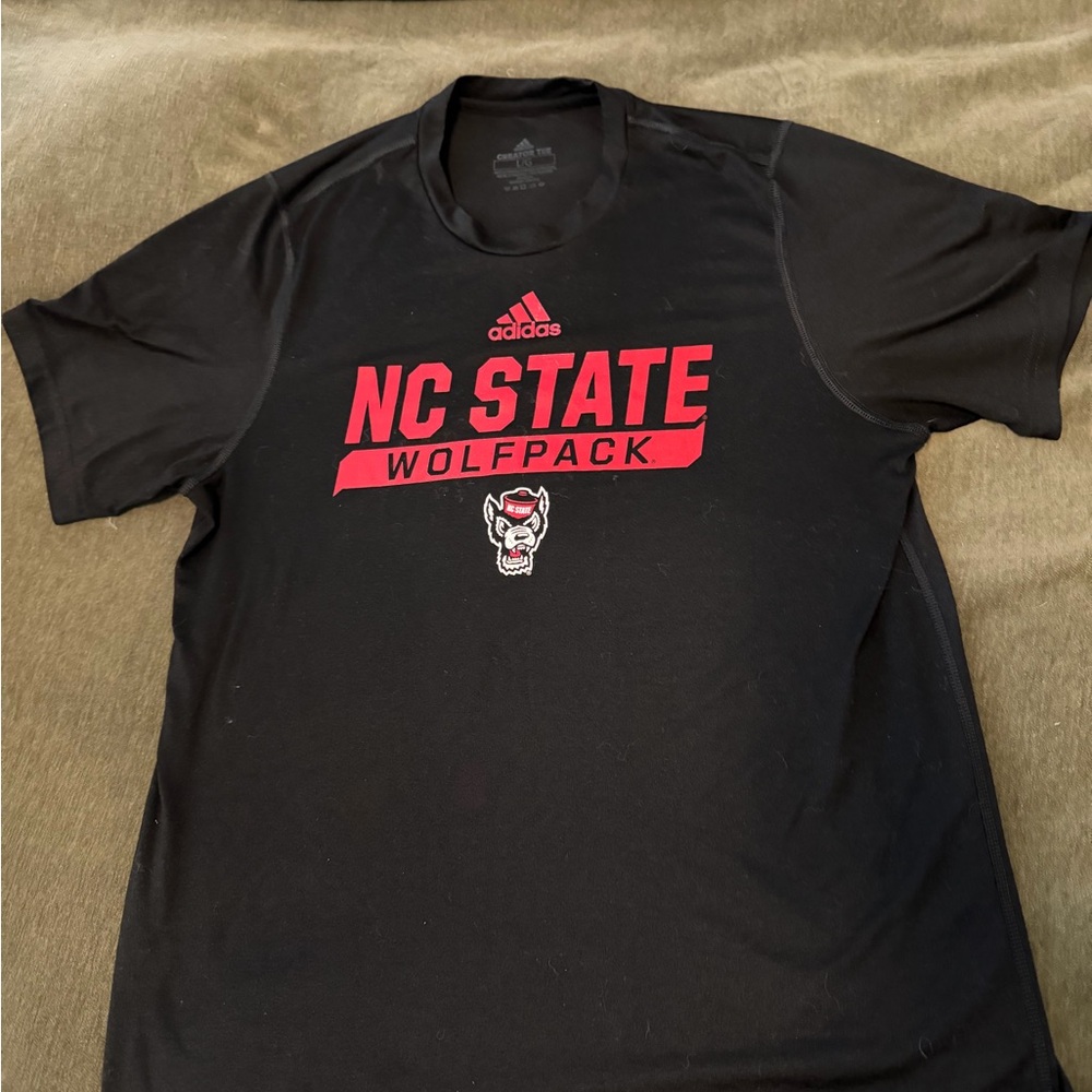 Adidas Black NC State Graphic Tee
